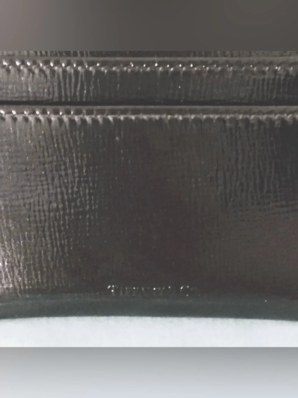 Tiffany & Co. Patent Leather Glossy Leather Card Case